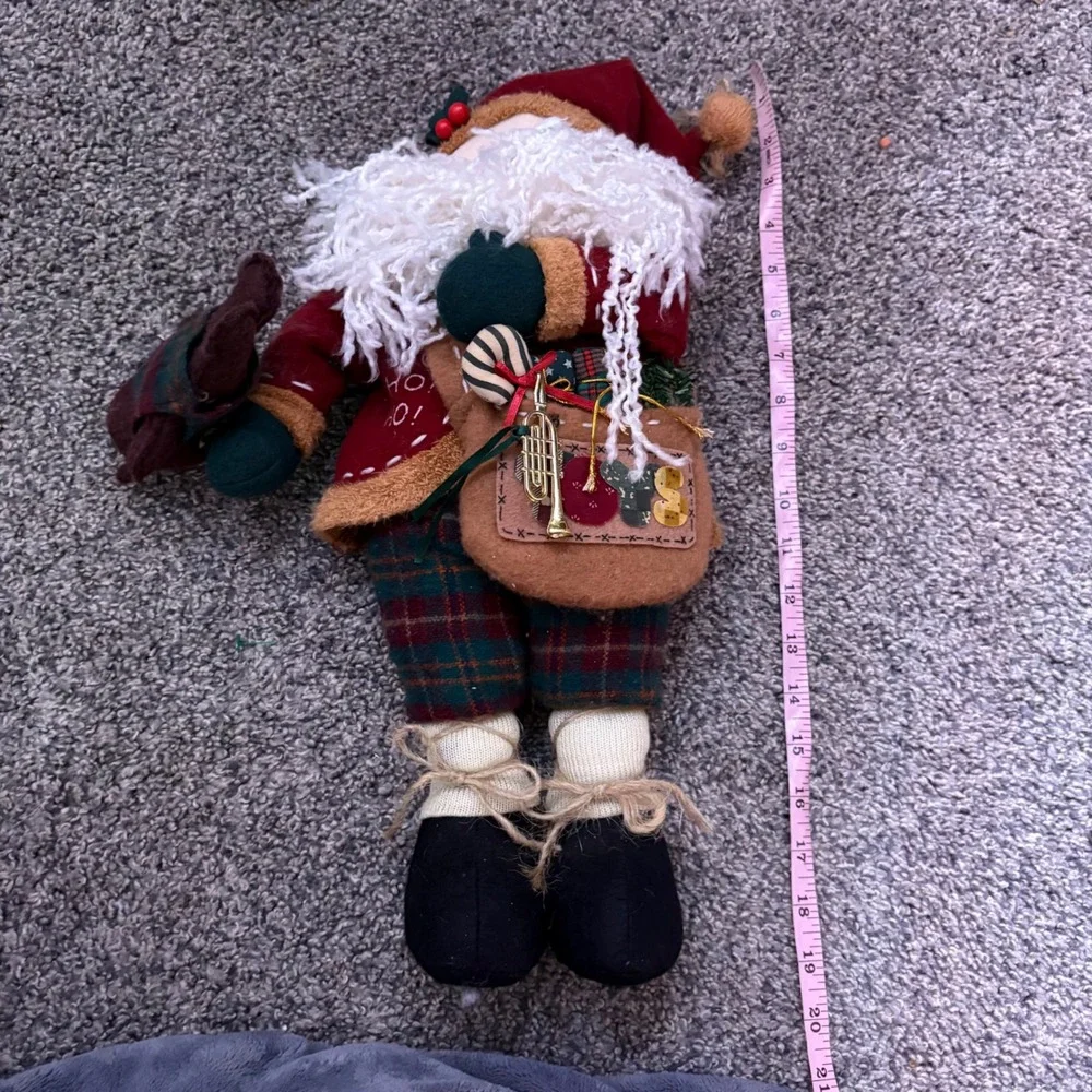 Rustic Santa Claus Doll Christmas Holiday Decor Large Plush Figure
